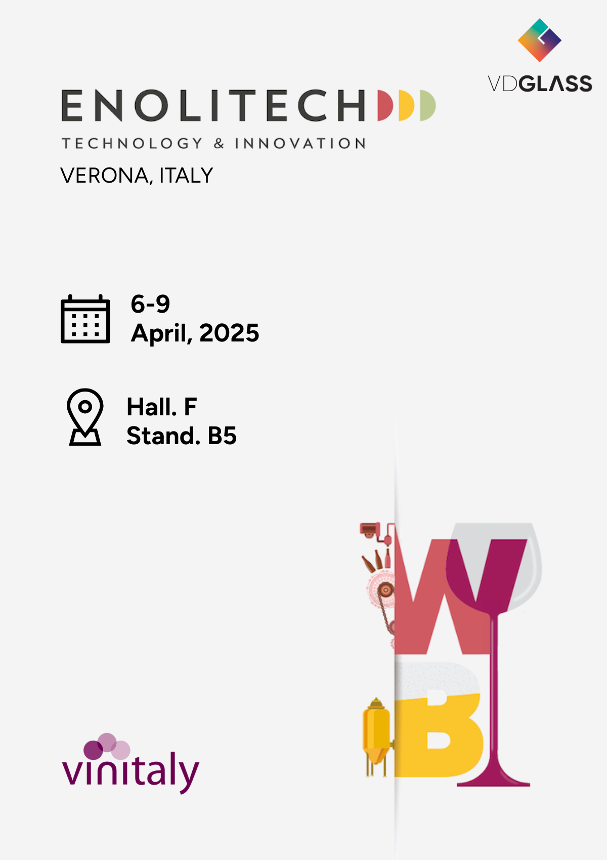 Vinitaly 2025 Locandina VDglass